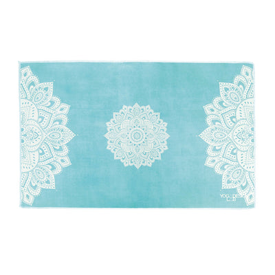 Yoga Design Lab Hand Yoga Towel Mandala Turquoise