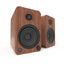 Kanto YU4 140W Powered Bookshelf Speakers with Bluetooth and Phono Preamp - Pair, Walnut