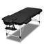 Zenses 70cm Wide Portable Aluminium Massage Table Two Fold Treatment Beauty Therapy Black
