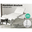 Zenses Massage Table 65cm Portable 3 Fold Aluminium Beauty Bed White