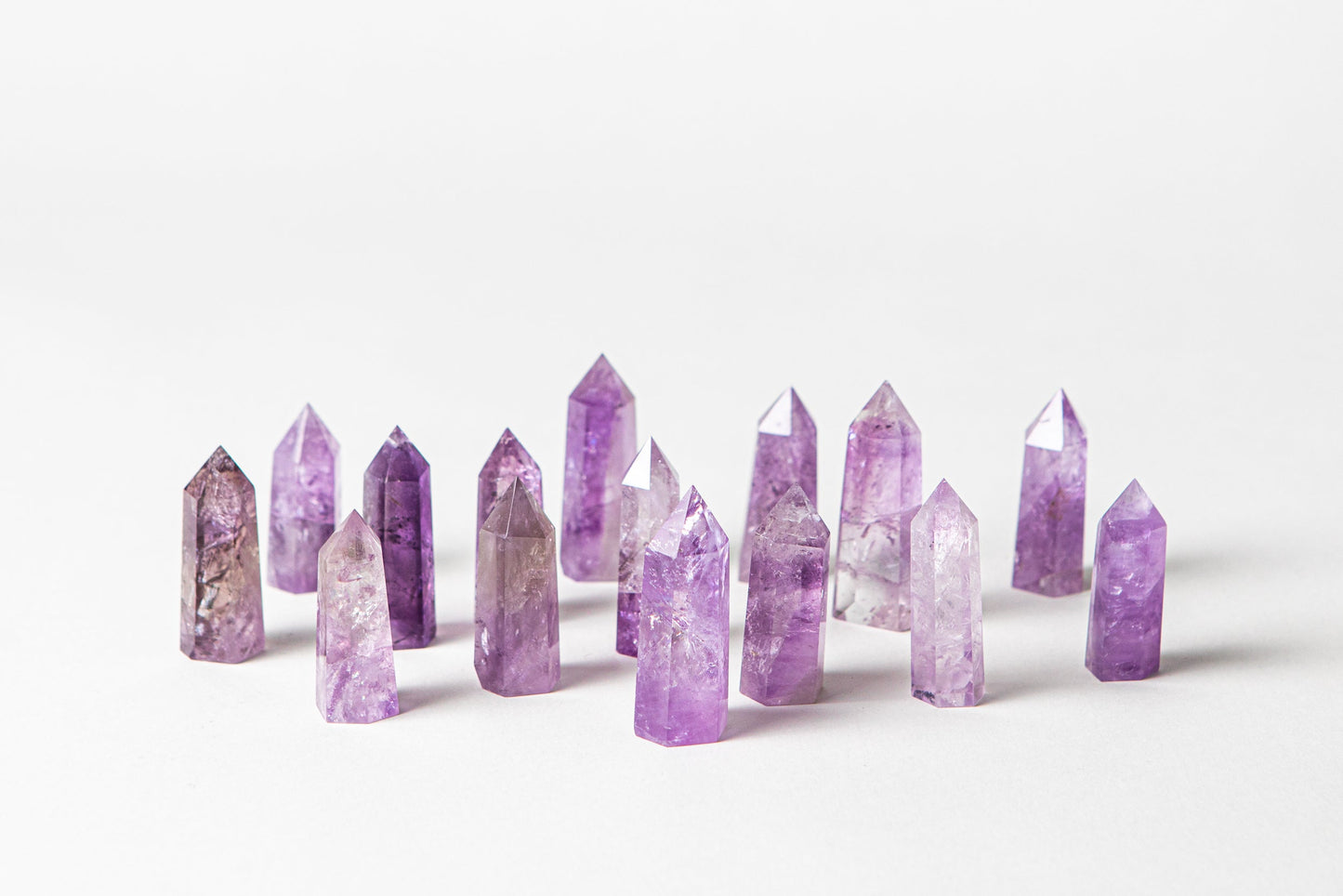 Aquarius Crystal Trio - Amethyst, Fluorite + Rose Quartz