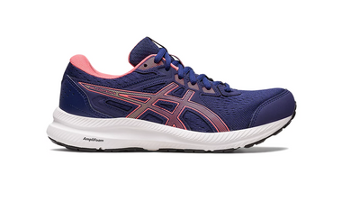 Womens Asics Gel-Contend 8 Indigo Blue/ Papaya Athletic Running Shoes