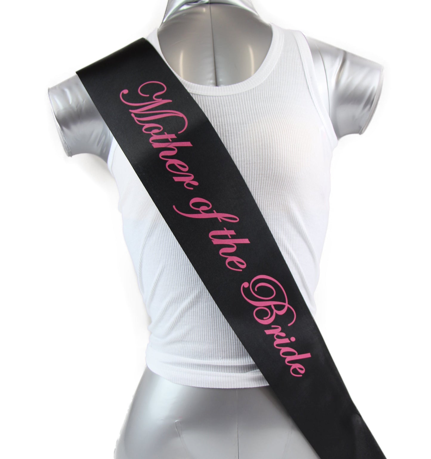 Sashes Hens Sash Party Bridal Black/Pink - Mother Of The Bride