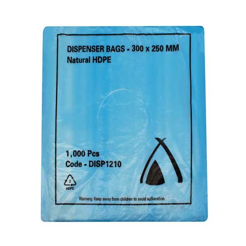 1000 X Natural Hdpe Dispenser Freezer Bags - 300 X 250 Mm