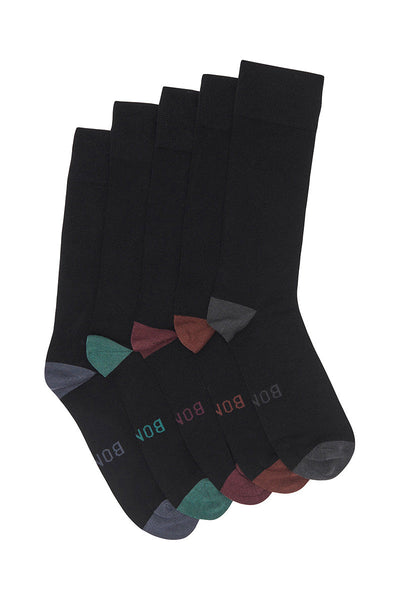 20 Pairs X Mens Bonds Business Socks Bamboo Black Crew Socks Work 20K