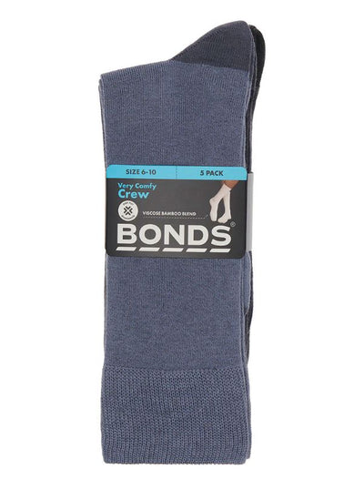 10 Pairs X Mens Bonds Business Crew Multi Bamboo Socks