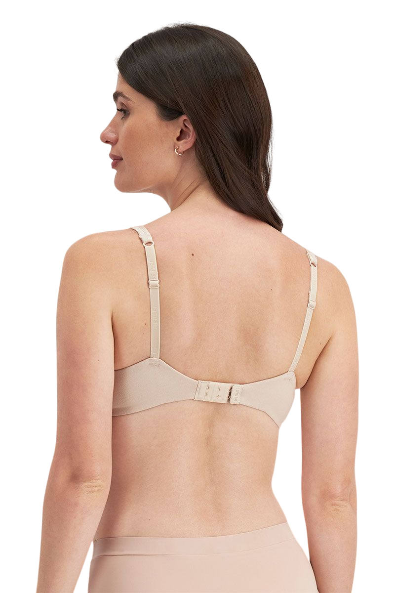 Berlei Barely There Cotton Contour Bra - Black White Soft Powder