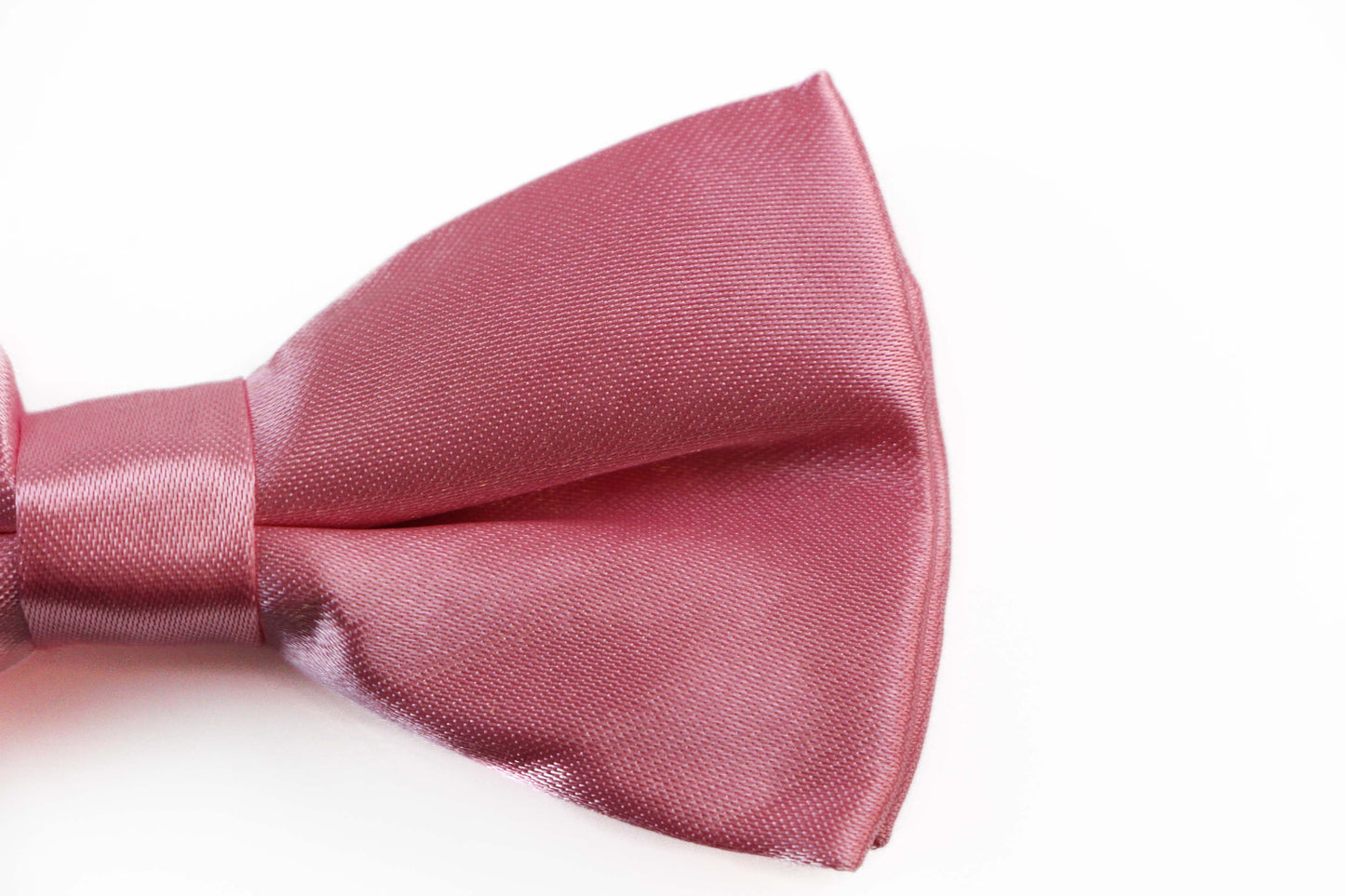 Boys Pink Plain Bow Tie