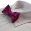 Boys Burgundy Plain Bow Tie