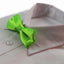 Boys Fluro Green Plain Bow Tie