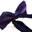 Boys Dark Purple Plain Bow Tie