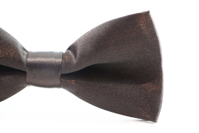 Boys Dark Brown Plain Bow Tie