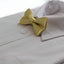 Boys Yellow Gold Plain Bow Tie