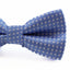 Boys Sky Blue Bow Tie With White Polka Dots