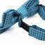 Boys Turquoise Bow Tie With White Polka Dots