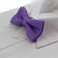 Boys Purple Bow Tie With White Polka Dots