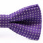 Boys Purple Bow Tie With White Polka Dots