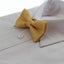 Boys Yellow Bow Tie With White Polka Dots