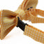 Boys Yellow Bow Tie With White Polka Dots