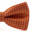 Boys Orange Bow Tie With White Polka Dots