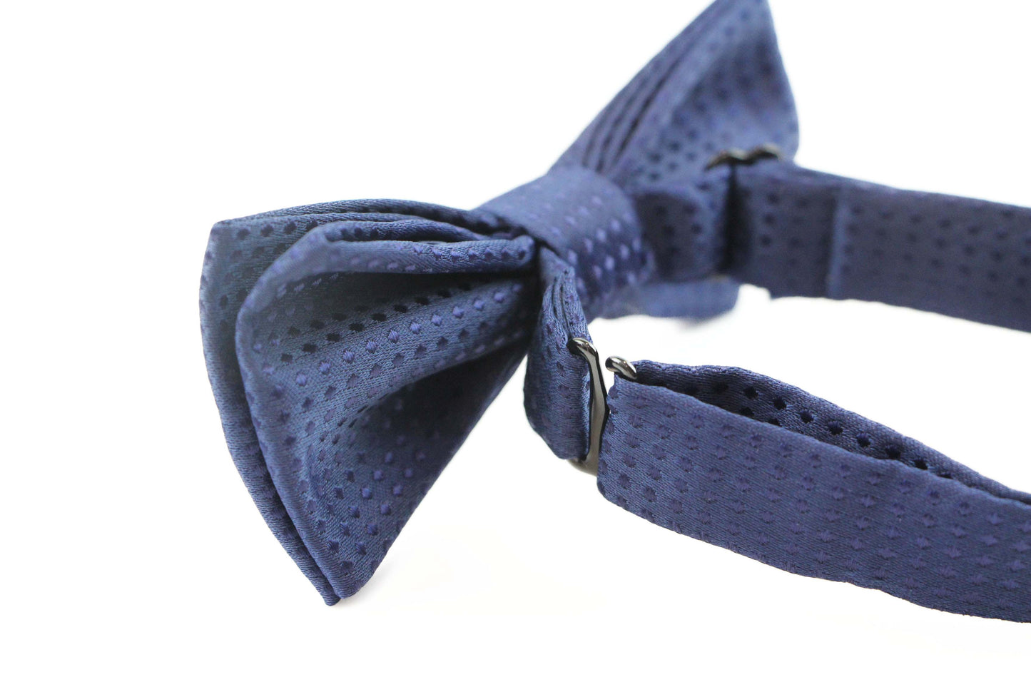 Boys Navy Polka Dot Pattern Bow Tie