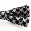 Boys White & Black Houndstooth Patterned Bow Tie