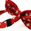 Boys Red With White Large Polka Dots Patterned Bow Tie