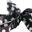 Boys Black With White Large Polka Dots Patterned Bow Tie