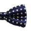 Boys Navy With White Polka Dots Patterned Bow Tie