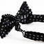 Boys Black With White Polka Dots Patterned Bow Tie