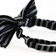 Boys Black With White Stripes Patterned Bow Tie