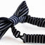 Boys Navy With Thin White Stripes Patterned Bow Tie