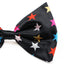 Boys Black With Multicoloured Stars Patterned Bow Tie