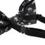 Boys Black With Silver Dogs Patterned Cotton Bow Tie