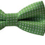 Boys Light Green Bow Tie With White Polka Dots