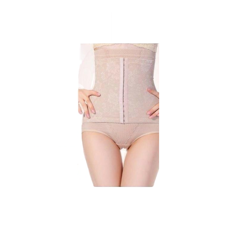 Waist Trainer Corset - With Inbuilt Underwear - Shaping Shaper Undies Cincher - Nude/Beige