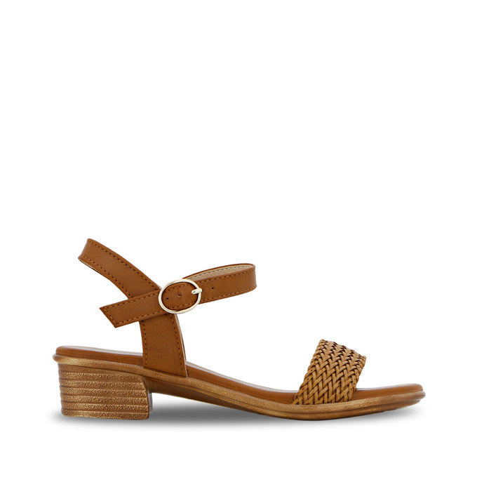 Womens Bellissimo Eve Tan Heel Sandals