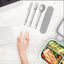 3 x Bentgo Ss Utensil Set Cutlery Grey