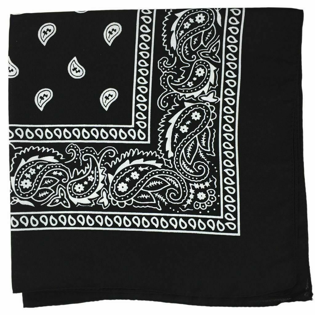 Bandana Paisley Head Wrap 100% Cotton Neck Scarf Bandanna