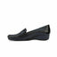 Womens Hush Puppies Meadow Adc Black Wedge Leather Work Casual Shoes