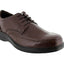 Mens Hush Puppies Torpedo Black Teak Mahogany Leather Extra Wide Work Shoes