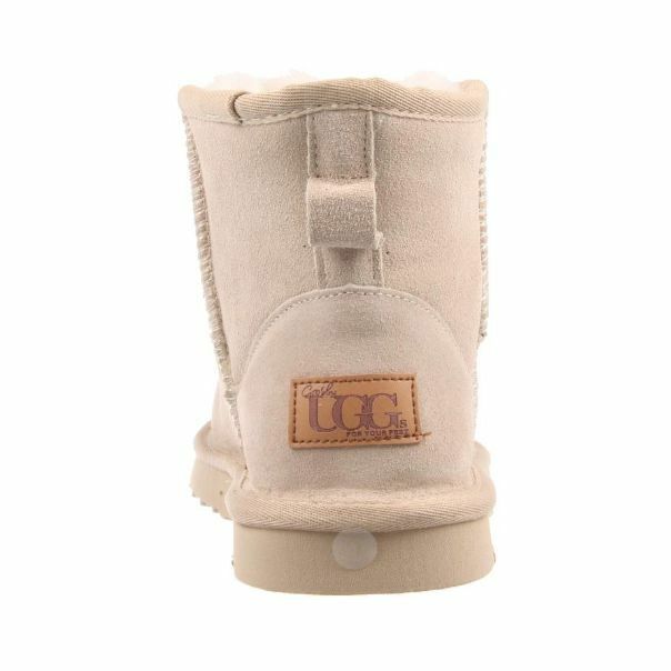 Ugg Boots Suede Womens Leather Sheepskin Grosby Jillaroo Beige Slippers