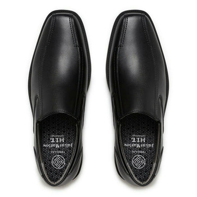 Mens Julius Marlow Melbourne Black Leather Slip On Shoes Work Formal Shoe