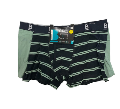 2 x Mens Bonds Everyday Black And Army Green Super Comfy Trunks