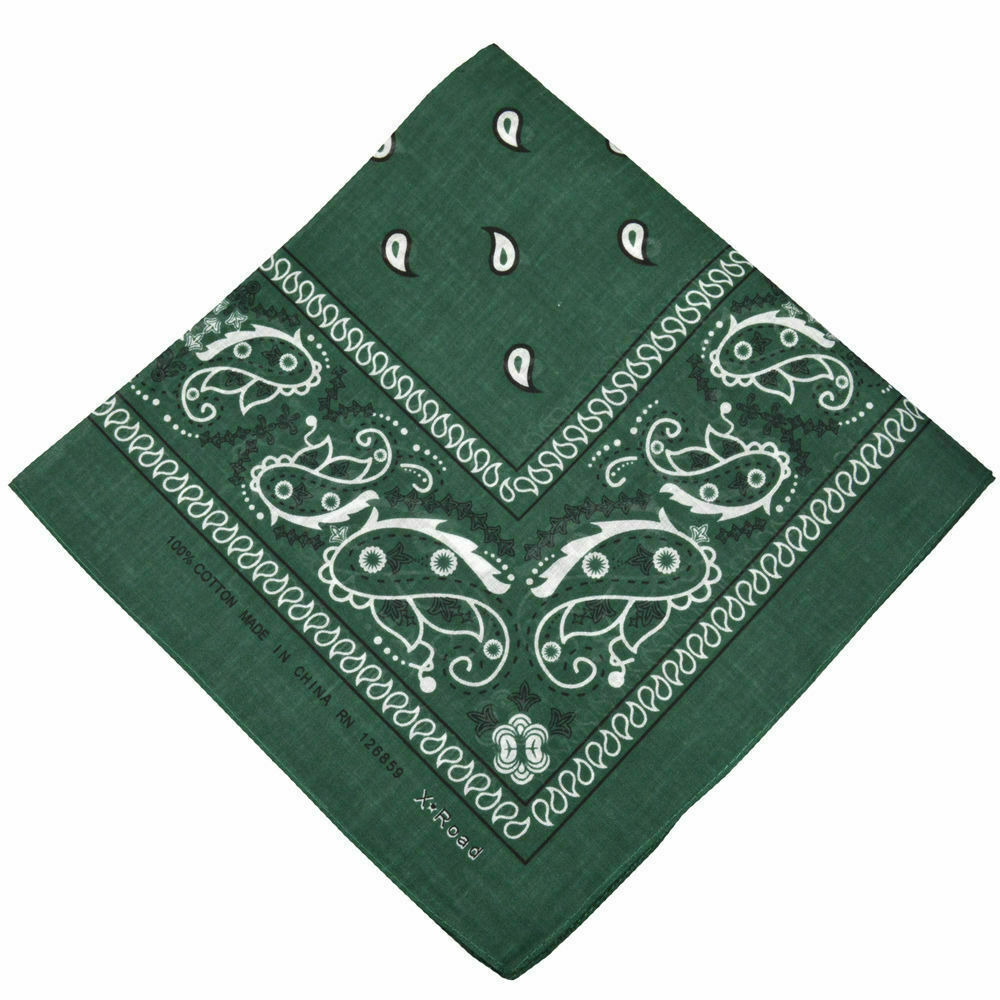 Bandana Paisley Head Wrap 100% Cotton Neck Scarf Bandanna