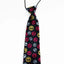 Kids Boys Multicoloured Patterned Elastic Neck Tie - Smiley Face