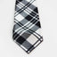 Kids Boys White & Black Patterned Elastic Neck Tie - Criss Cross White