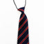 Kids Boys Navy & Red Diagonal Patterned Elastic Neck Tie