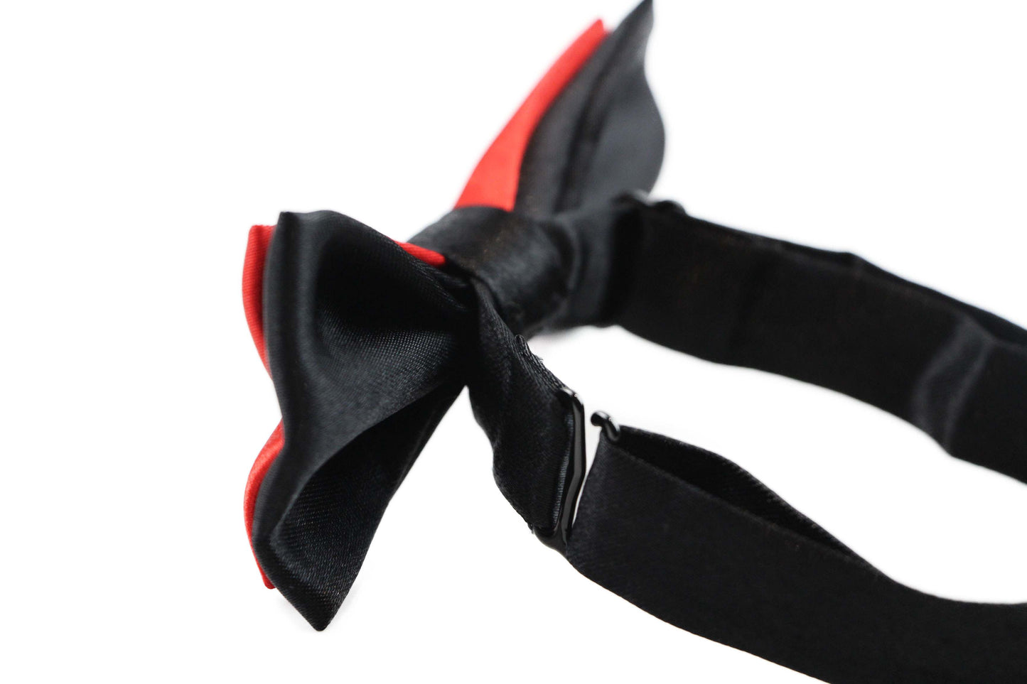 Boys Red Orange Two Tone Layer Bow Tie