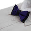 Boys Dark Purple Two Tone Layer Bow Tie